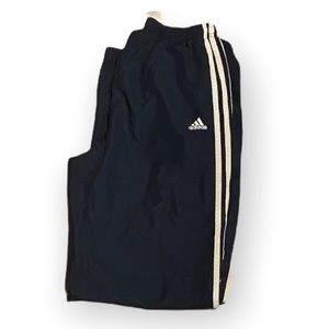 Adidas Dark navy & white stripe sweatpants